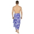 thumbnail image 2 of HAPPY BAY Men's Pareo Standard Surfing Sarong Full Beach Wrap One Size Dodger, Sun Summer Vacation Party, 2 of 5