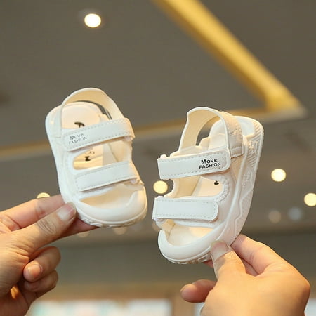 

YOHOME Clearance！Baby Shoes Summer Baby Toddler Sandals Soft Soles Men S And Women S Baby Shoes White 19