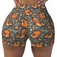 thumbnail image 2 of Picia Fox And Mushroom Printed Workout Shorts for Women Seamless Scrunch Butt Lifting High Waisted Yoga Gym Booty Running Moisture-wicking Short Pants-Small, 2 of 9