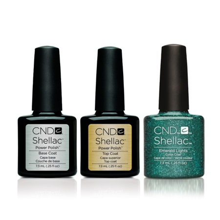 Emerald Base - CND - Shellac Combo - Base, Top & Emerald Lights