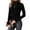 Black, variant on Women's Long Sleeve Turtleneck Tops Ribbed Knit Sweater Shirts Soft Casual Thermal Undershirts Tee
