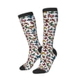 thumbnail image 2 of Fotbe Cute Butterfly print Women's Men's Novelty Crew Socks Cotton Socks Knee High Socks for Walking,Running,Nurses,Pregnancy, 2 of 8