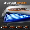thumbnail image 4 of Seemoon 20x4 Fat Tire Electric Bike for Adults Step Through 750W Peak 52V 25Ah 28MPH 105 Mi 160Nm 40 Degree Climb Hydraulic Disc Brakes Suspension, 4 of 8