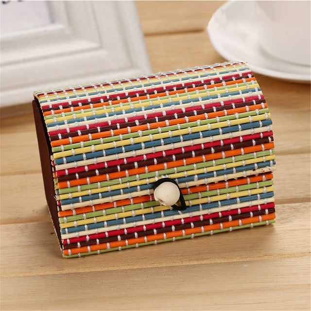 Wooden Jewelry Box, Adjustable Strap Storage, Multi-Compartment Design, For Travel Home, Organizer Case, Safe Keep, Small Collection Holder, Craftsmanship Quality, Furniture Accessory | Bamboo, J