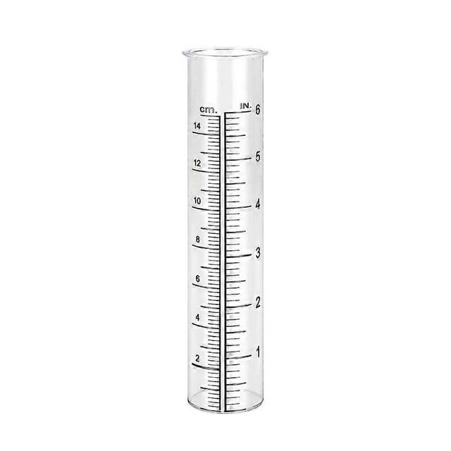 Plastic Rain Gauge Replacement Tube Transparent Rain Crack Measuring Tool Yard