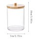 thumbnail image 3 of Soporte acrílico dispensador tarros de baño con tapas almohadilla de algodón soporte redondo para accesorios de baño organizador de almacenamiento, 3 of 8