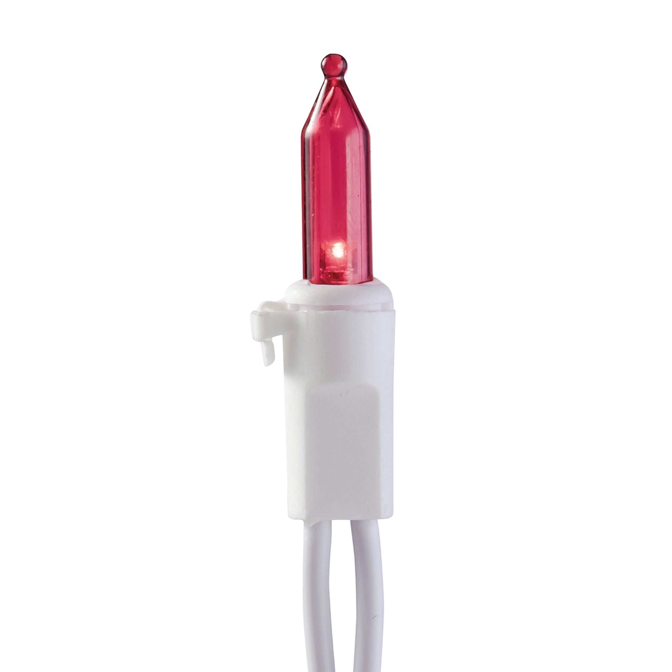 Indoor/Outdoor 300-Count LED Mini Christmas String Lights, Red and Warm White, White Wire, 62.3', by Holiday Time