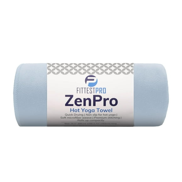 Toalla de yoga Fittest Pro ZenPro, 183 x 68 cm, microfibra antideslizante