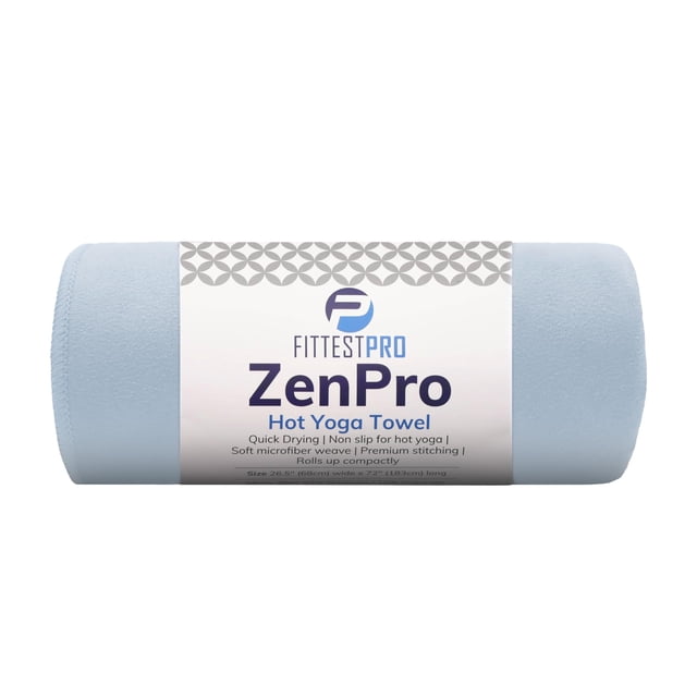 Toalla de yoga Fittest Pro ZenPro, 183 x 68 cm, microfibra antideslizante