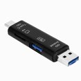 thumbnail image 1 of ZLight USB3 .1 Type -c Card Reader High TF Reader Type C USB C for Micro USB Memory OTG Card Reader black, 1 of 6