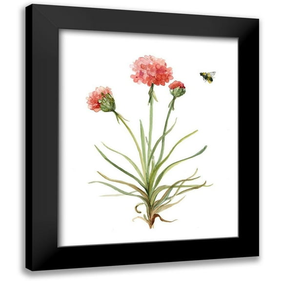 Robinson, Carol 12x14 Black Modern Framed Museum Art Print Titled - Wildflower Botanical III