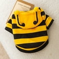 thumbnail image 6 of Niusricy Cat Autumn Winter Hoodie Clothes Small Pet Costume Bee Costume Outfits Funny Apparel, 6 of 7