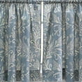 thumbnail image 3 of Ellis Curtain Lexington Leaf Pattern on Colored Ground Tailored Valance 58"x15" Blue, 3 of 4