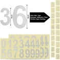 thumbnail image 2 of Mailbox Numbers, 50 PCS Reflective Mailbox Numbers for Outside, Self-adhesive Address Number Stickers, Pre-cut Vinyl House Numbers Decals for Signs, Windows, Home, Doors, Cars, Outdoor(Silver White), 2 of 8
