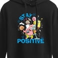thumbnail image 3 of SpongeBob SquarePants - Stay Positive Spongebob And Friends - Juniors Cropped Pullover Hoodie, 3 of 6