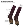 thumbnail image 2 of Xecao Gold stars luxury sparkling Print Compression Socks for Both Men And Women for Running, Travel, Flight, Nurse, 2 of 6