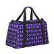 thumbnail image 2 of Fotbe purple argyle Bolsa de Viaje con Estampado, Bolsa de Fin de Semana para Mujer con Compartimento para Zapatos, Bolsa de Gimnasio con Bolsillo Húmedo, 2 of 7