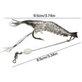 thumbnail image 2 of Glow-In-The-Dark Shrimp Soft Bait | Lifelike Swimming Action | High Simulation Fishing Lure with Hook | Night Fishing Bionic Shrimp | Catfish, Cod, Snapper, Trout, 2 of 2
