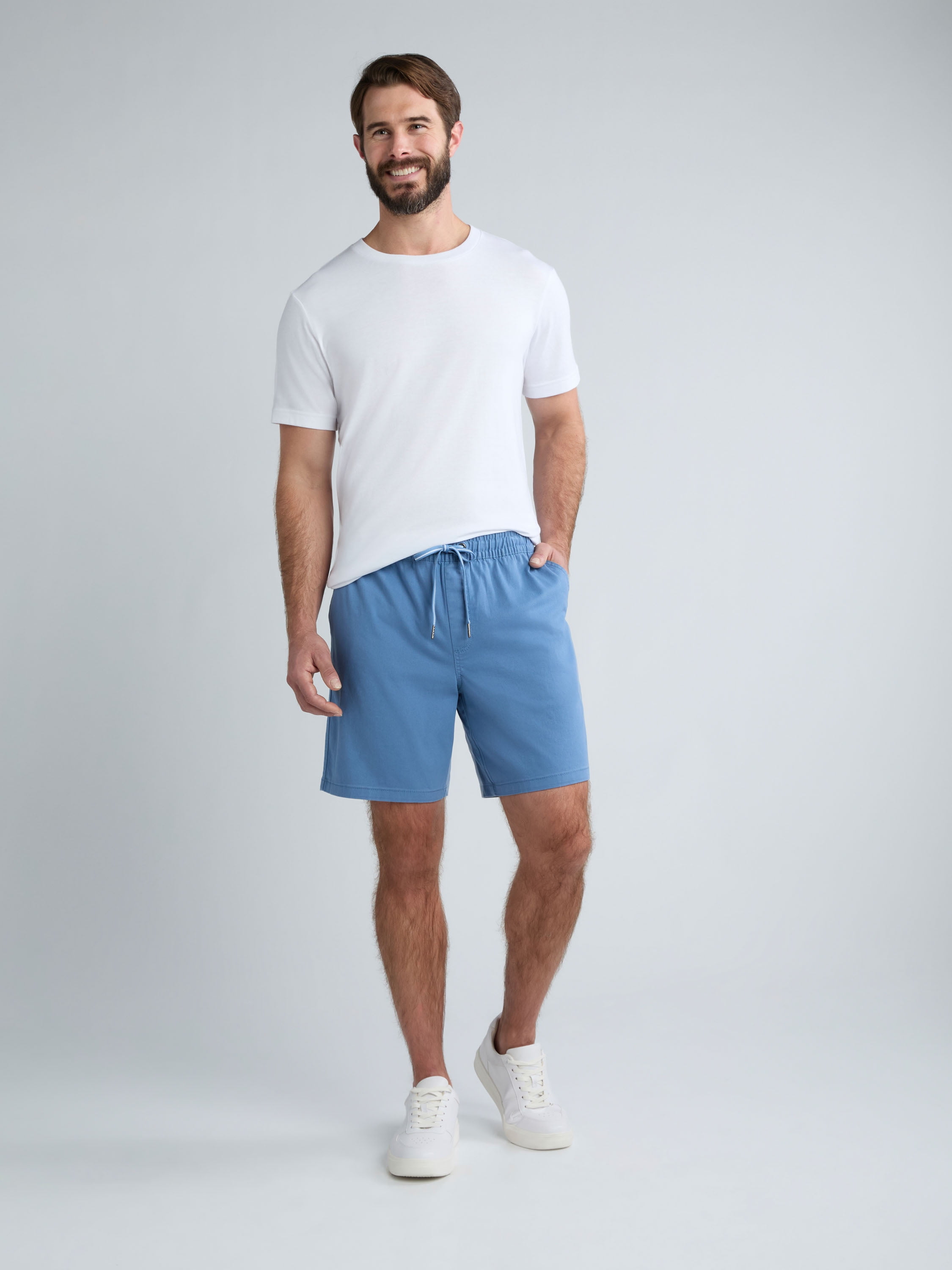 George Men's and Big Men's Pull On Shorts, 8" Inseam, Sizes S-3XL