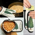 thumbnail image 5 of Yayeee Oven Mitts and Pot Holder Set of 2 Heat Resistant Kitchen Gloves Baking Hot Pad, Hand Drawn Christmas Stars, 5 of 5