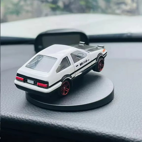 Ae86 Drift Rotating Auto Turning Gyroscope Alloy Car Model Interior Center Console Decorative Ornaments Toy For Kid Holiday Gift