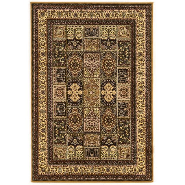 Linon McKinley Baktiyari Power Loomed Polypropylene 9' X 12' Rug in Cream