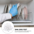 thumbnail image 3 of HLONK 100 Pcs Pieds en Caoutchouc pour Évier Protecteurs d'Évier Blancs, 3 of 7