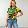 thumbnail image 1 of Women's Football Graphic T-Shirt, Women's Fashion Printed Short Sleeve Sports Top, Casual Athletic Workout Tee for Soccer Tournament 2026 Green Size: M, 1 of 5