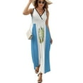 thumbnail image 2 of Flag Of Guatemala Dress Fashion Boho Beach Long Dresses Female Party Printed Maxi Dress, 2 of 9