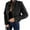 Black, variant on WTOBBY Women's Fashion Solid Color Tops Long Sleeve Jacket Zipper Coat, Versatile and Lightweight Outerwear for Everyday Fashion and Comfort,Black L