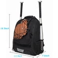 thumbnail image 3 of Bolsa de béisbol LARIPOP Bat Mochila para béisbol juvenil, 3 of 7