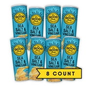 The Good Crisp Company, Salt and Vinegar, Gluten Free Potato Chips (5.6 Ounce Canisters, Pack of 8), Non-GMO, Allergen Friendly, Potato Chip Snack Pack, Gluten Free Snacks