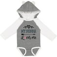 thumbnail image 3 of Inktastic My Nonna Loves Me Girls Girls Long Sleeve Baby Bodysuit, 3 of 5