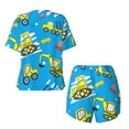 thumbnail image 5 of Picia Cute Car Cartoon Pajamas Sets for Women Soft Short-Sleeved Pjs with Lounge Shorts Two Piece Sleepwear-Small, 5 of 9