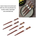 thumbnail image 3 of Palillos de Madera Chinos, Palillos de Sándalo Rojo con Patrón Acanalado, Palillos de Madera Reutilizables para Cocinar y Comer, Regalo, 3 of 4