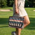thumbnail image 4 of Whosucclay 4 Convenient Pockets for Club Car 2 Seats Golf Cart, Dust Protection Folding Golf Cart Seat Covers, Geometric Design, 4 of 9