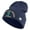 Navy, variant on U.S. Army 32nd Infantry Brigade Logo Embroidered 12 Inch Solid Knit Cuff Long Beanie Made in USA - Black OSFM