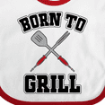 thumbnail image 4 of Inktastic Bbq Born to Grill Boys or Girls Baby Bib, 4 of 4