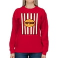 thumbnail image 2 of Popcorn Box Striped Women's Sweatshirt, 2 of 3