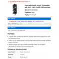thumbnail image 2 of Front Left Window Switch - Compatible with 2017 - 2022 Ford F-250 Super Duty 2018 2019 2020 2021, 2 of 2