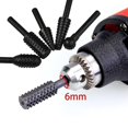 thumbnail image 3 of Rotary Burr Set Power Tools Wood Grinding Engraving Carving File Rasp Drill Bits Rotary Drill Burrs Shank Bit Set For Woodworking Kit (5pcs, Black), 3 of 5