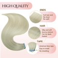 thumbnail image 3 of Extensiones de cabello AGMITY Real Human Hair Tape, gris, 55 cm, 20 unidades, 3 of 6
