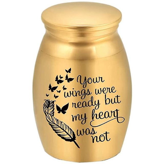 Pequeñas urnas de recuerdo para cenizas humanas y para mascotas, mini urna de cremación, soporte de cenizas conmemorativas de acero inoxidable para cenizas, caja de cenizas de ceniza de recuerdo, 25x1 kaili Sencillez