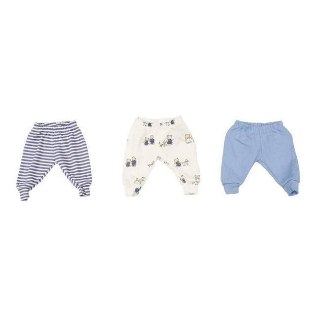 Pantalón George Pantalónes, marca George, set de 3, bebo, talla 0M