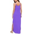 thumbnail image 4 of Maxi Robes pour Femmes 2023 Mode Décontractée Femmes Décontractée Col en V Robes Unies Été Sans Manches Robe Pull Robes de Soirée pour Femmes Élégantes Élégantes en Solde, 4 of 6