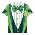 thumbnail image 4 of felwors St Patricks Day T Shirts for Women 2026 Lucky Irish Shamrock Clover Graphic Tee Cute Funny Short Sleeve Festival Tops (Light Green, XL), 4 of 4
