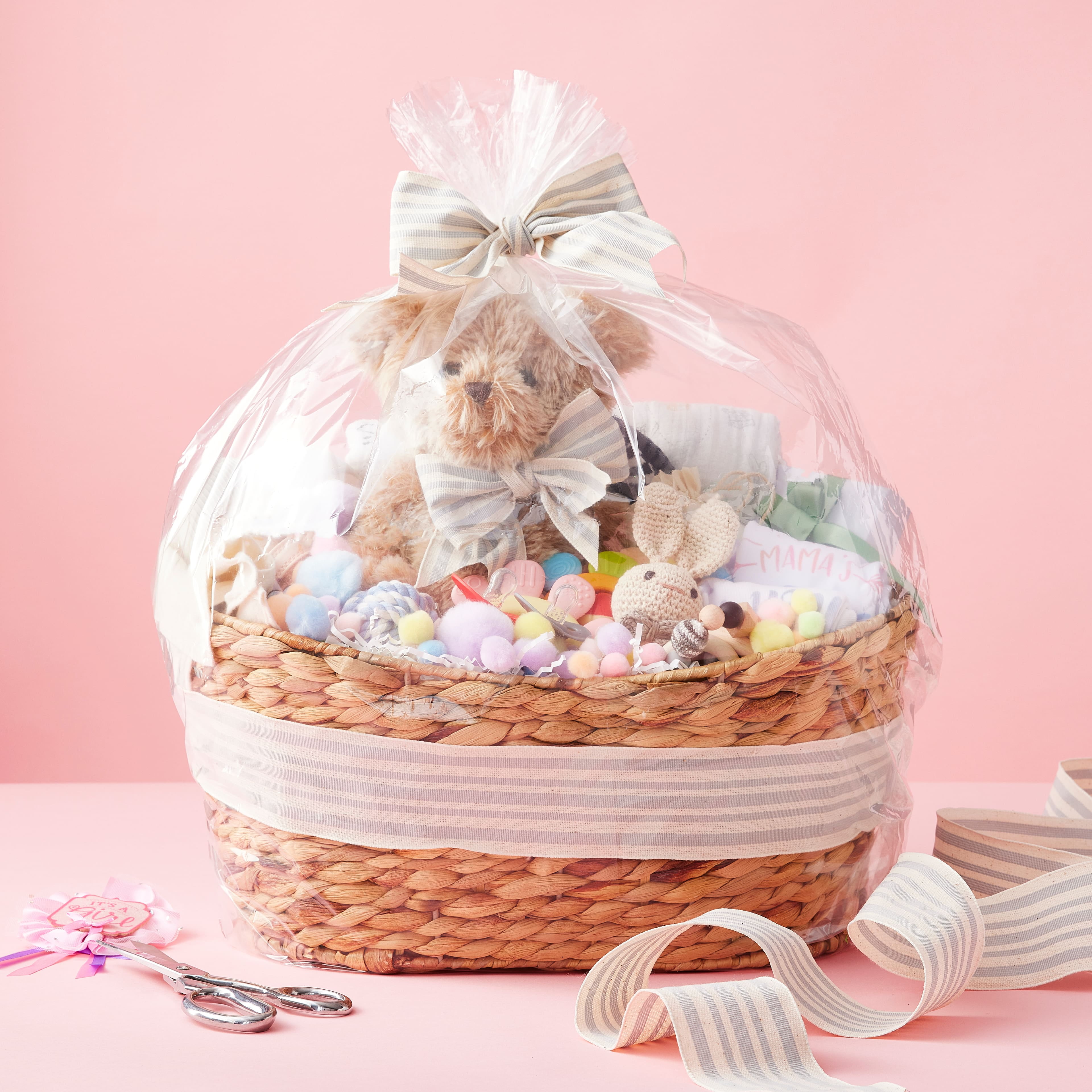Medium Clear Basket Gift Bags by Celebrate It™, 12ct.