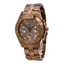 Marc MBM3121 Women's Blade Brown Dial Rose Gold Steel Chronograph Watch