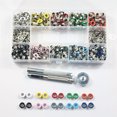thumbnail image 3 of Redempat 400PCS/Set Snap Fastener Kit Metal Eyelets Button Repair Press Stud Manual Quilting Knitting Fixing Tools Removable, 3 of 6