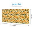thumbnail image 2 of Rocae Green Leaf Sunflower for Gaming Mouse Pad, Mouse Pad Large, Office Computer Keyboard Mousepad, Keyboard and Mouse Pad with Stitched Edges,31.5 x 11.8 in, 2 of 5